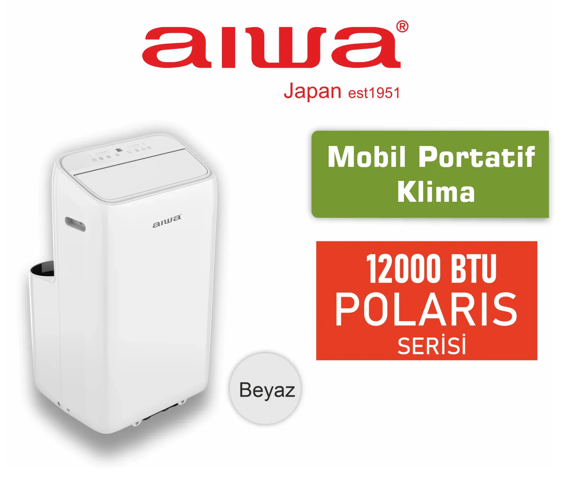 AİWA POLARIS Serisi 12000 BTU BEYAZ